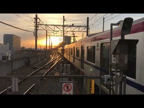 京王電鉄5000系5731F 折り返し準特急新宿行き 橋本駅到着シーン